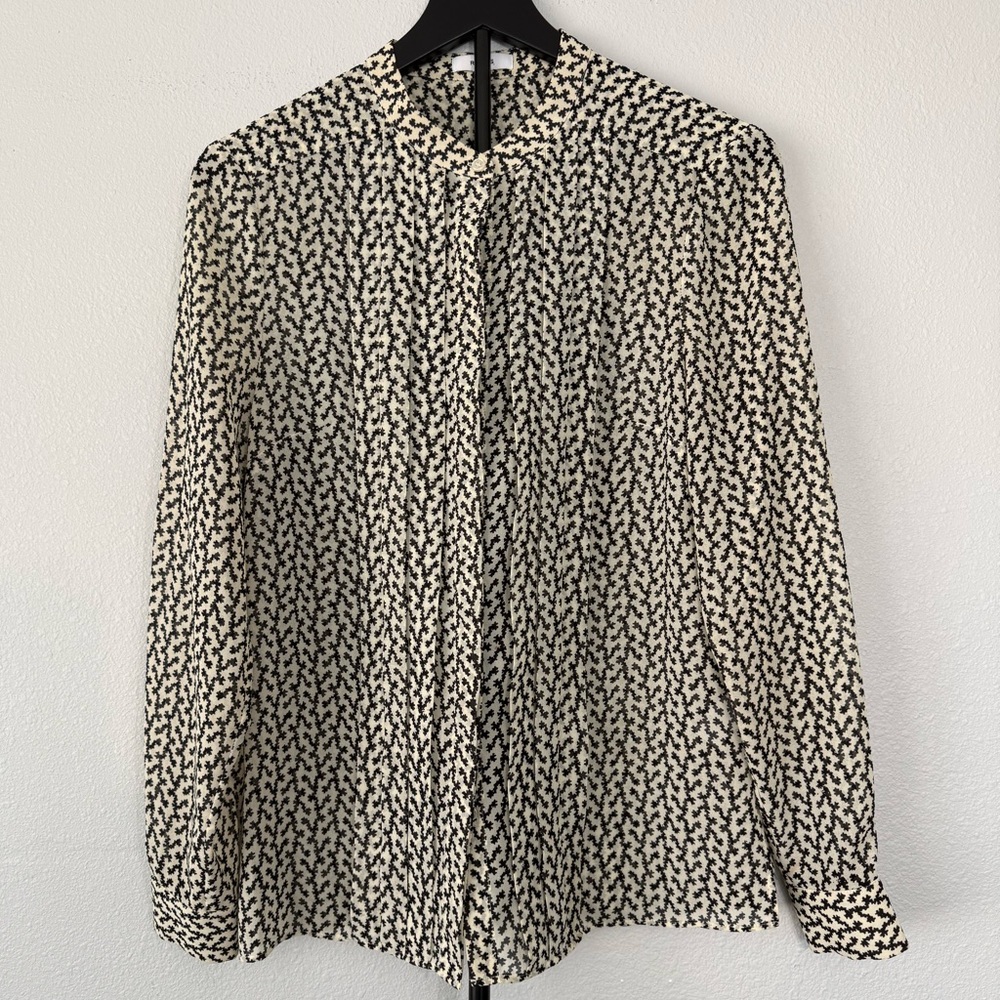 Reiss Lea Desert Trail Print Shirt Women’s Size 8 - Picture 13 of 16